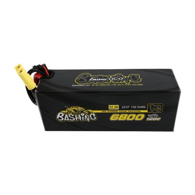 Gens ace 6800mAh 22.2V 120C 6S1P Lipo Battery Pack with EC5-Bashing Series