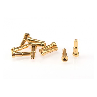 RUDDOG 4/5mm Dual Bullet Gold Plug Male (2pcs)