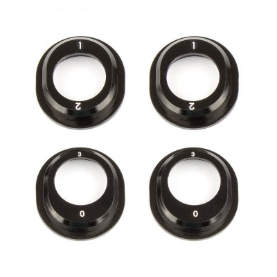 Team Associated B6.1 Aluminum Differential Height Inserts, black