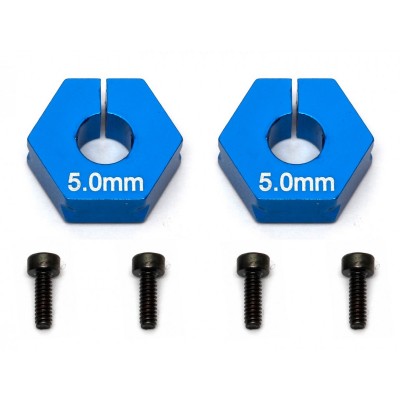 Team Associated Factory Team Clamping Wheel Hexes, 5.0mm