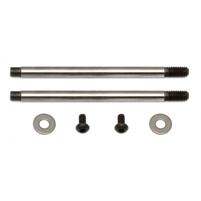 Team Associated FT 3x27.5 mm Shock Shafts (V2), Chrome