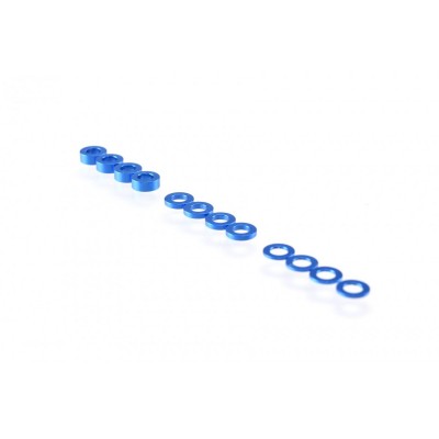 RUDDOG 3mm Washer Set Dark Blue (0.5mm,1.0mm,2.0mm)