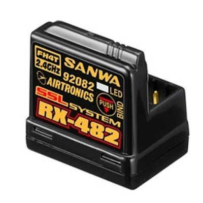 RECEIVER RX-482 4 CHANELS 2,4GHZ FH4 SSL/TELEMETRY BUILT-IN ANTENA