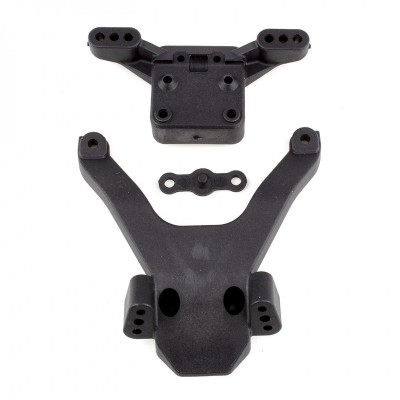 RC10B6.3 Front Top Plate and Ballstud Mount