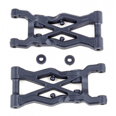 Team Associated B6.2 Rear Suspension Arms, 73mm, hard