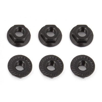 Team Associated Nuts, M4 Serrated Nuts