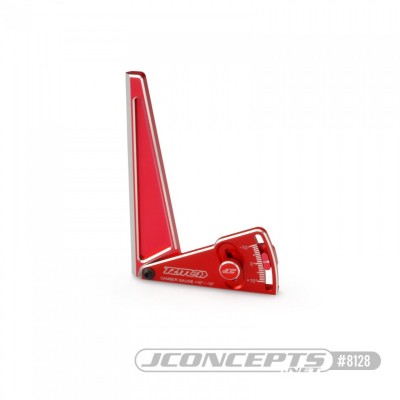 JConcepts RM2 Aluminum camber gauge, 120mm - red