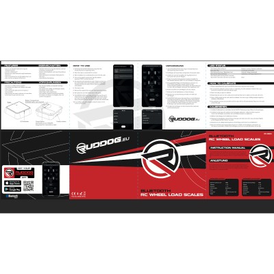 RUDDOG Bluetooth RC Wheel Load Scales