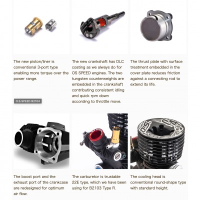 OS Speed B2104 21 Buggy engine Combo Set