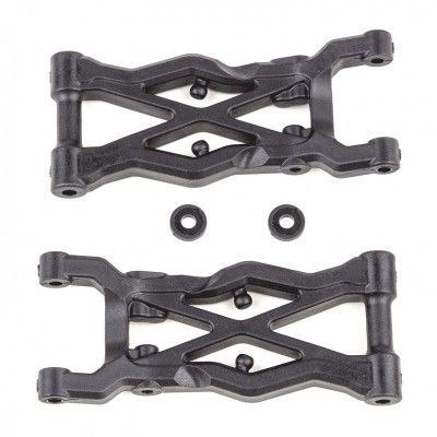 Team Associated RC10B6.3 FT Rear Suspension Arms 75mm, carbon fiber