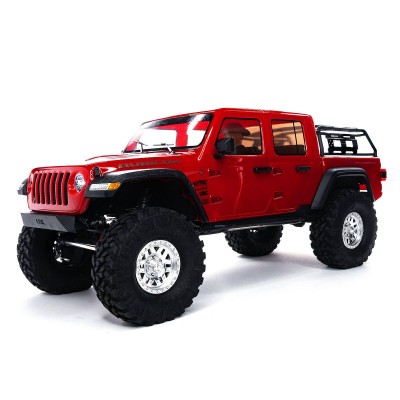 Axial 1/10 SCX10 III Jeep JT Gladiator Rock Crawler with Portals RTR, Red