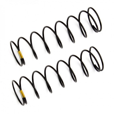 Team Associated Rear Shock Springs, yellow, 2.30 lb in, L61mm