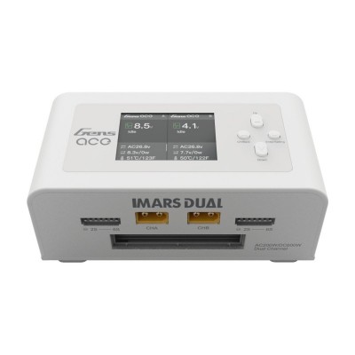 GensAce Imars Dual Channel AC200W/DC300Wx2 Smart Balance Charger White