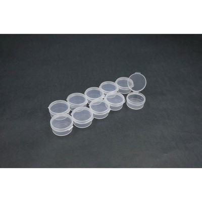 Koswork Clear Round Container (w/lid, ID 25mm, H12mm) (10pcs)