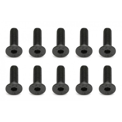 Team Associated Screws, 4x14 mm FHCS