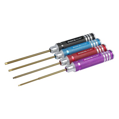 Rockamp Hex Wrench Set 1.5 / 2.0 / 2.5 / 3.0mm HSS Titan plated