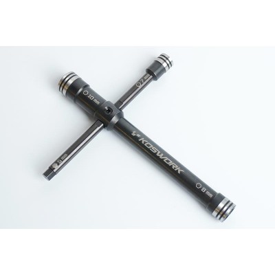Koswork Cross Wrench 7-8-10mm / Hex 5mm