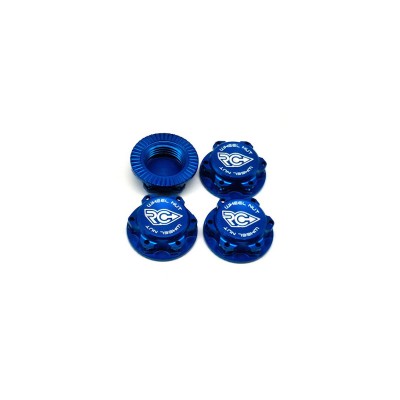 RC-Project 17mm Serrated Wheel Nut (Blue 4pcs)