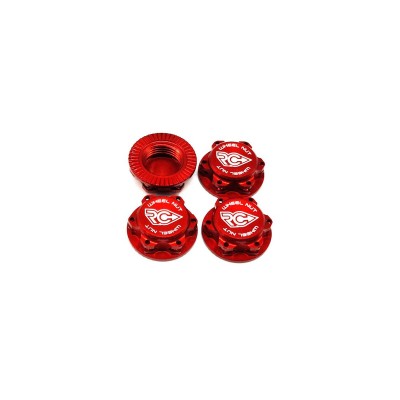 RC-Project 17mm Serrated Wheel Nut (Red 4pcs)