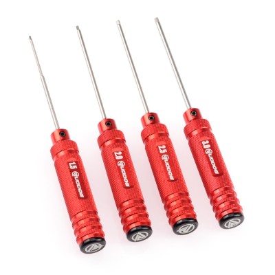 RUDDOG Metric Hex Driver Wrench Set (1.5 , 2.0 , 2.5 , 3.0mm)