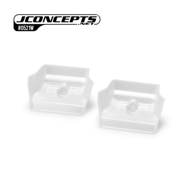 JConcepts Team Associated RC8B4.1  RC8B4.1e injection molded front wing, white - 2pc