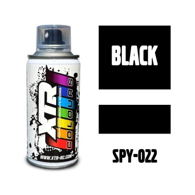 Black - 150ml XTR Colours Lexan Spray